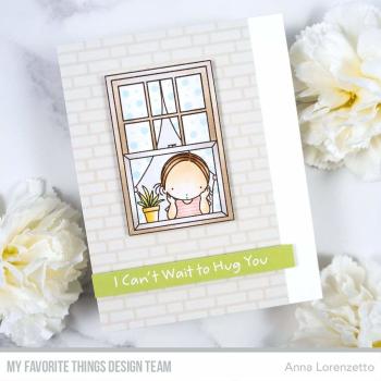 My Favorite Things "English Brick Wall" 6x6" Background Cling Stamp