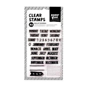 Paperfuel - Clear Stamp - Stempel - A6 Bullet Journal