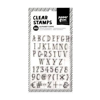 Paperfuel - Clear Stamp - Stempel - A6 Alphabet Curve