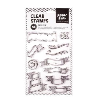 Paperfuel - Clear Stamp - Stempel - A5 Banners