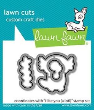 Lawn Fawn Craft Dies - I Like You (A Lotl)