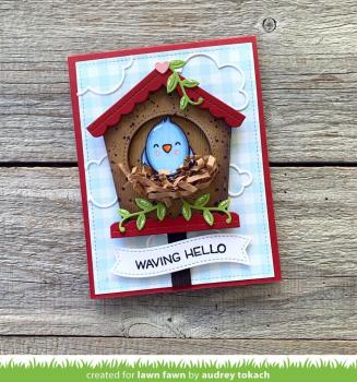 Lawn Fawn Craft Die - Magic Iris Birdhouse Add-on Die