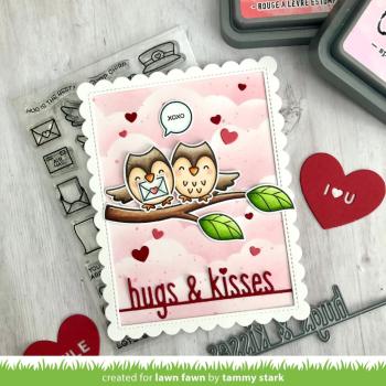 Lawn Fawn Craft Dies - Hugs and Kisses Line Border