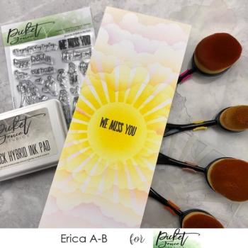 Picket Fence Studios Burst of Sun 6x6 Inch Stencil - Schablone