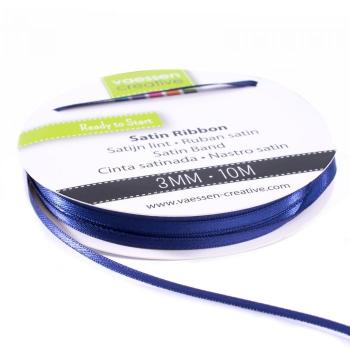 Vaessen Creative - Satinband  3mm 10m Dunkelblau