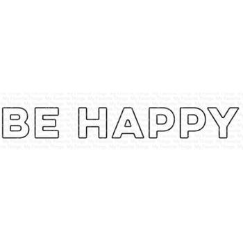 My Favorite Things Die-namics "Be Happy " | Stanzschablone | Stanze | Craft Die
