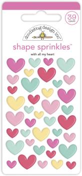 Doodlebug Design With All My Heart Shape Sprinkles 