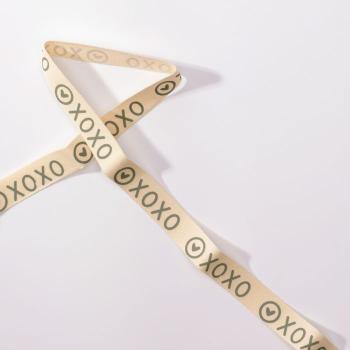 Vaessen Motivband/Text 15mm "xoxo" 2m