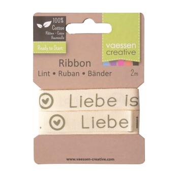 Vaessen Motivband/Text 15mm "Liebe Ist ..." 2m