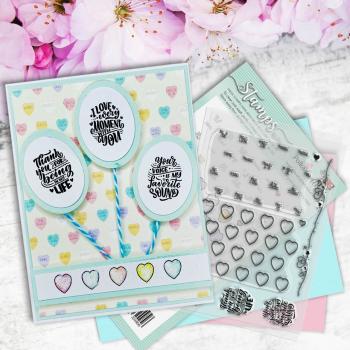 Polkadoodles Stempel "Love Hearts" Clear Stamp-Set