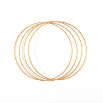 Vaessen Creative - Metallringe 25cm 3mm Gold 4Stück  