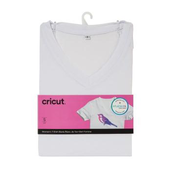 Cricut - Damen-T-Shirt-Rohling V-Ausschnitt S