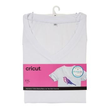 Cricut - Damen-T-Shirt-Rohling V-Ausschnitt XXL