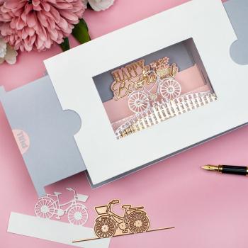 Spellbinders Die "Celebration Scene Etched" Stanzschablone