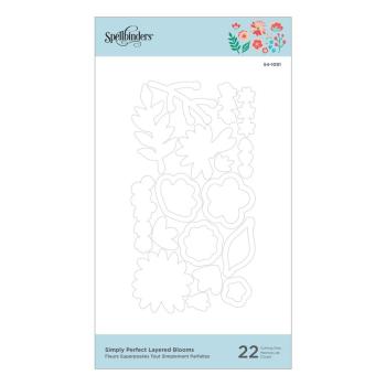 Spellbinders Die "Simply Perfect Layered Blooms Etched" Stanzschablone