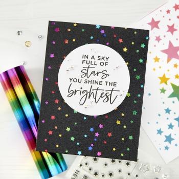 Spellbinders Hot Foil Mini Rainbow Stripe Glimmer Hot Foil