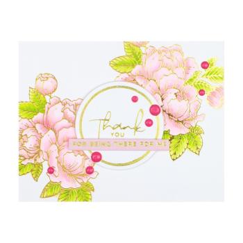 Spellbinders Hotfoil Plate - Glimmering Peony Glimmer