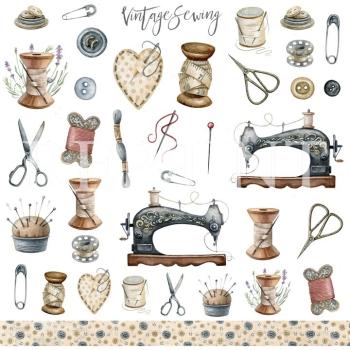 Reprint Vintage Sewing Collection 12x12 Inch Paper Pack 