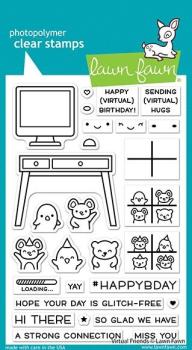 Lawn Fawn Stempelset "Virtual Friends" Clear Stamp