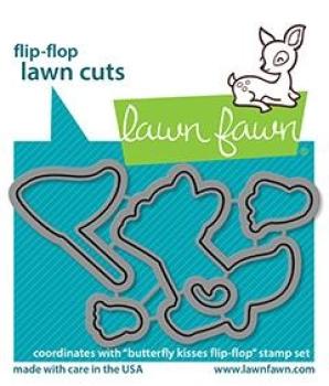 Lawn Fawn Craft Dies - Butterfly Kisses Flip-Flop