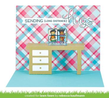 Lawn Fawn Craft Dies - Pop-Up Desk