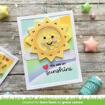 Lawn Fawn Craft Dies - Stitched Sun Frame