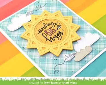 Lawn Fawn Craft Dies - Stitched Sun Frame