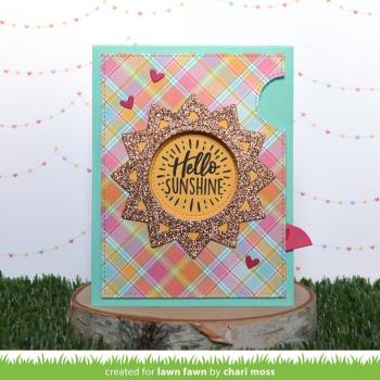 Lawn Fawn Craft Dies - Stitched Sun Frame