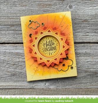 Lawn Fawn Craft Dies - Stitched Sun Frame