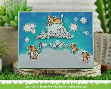 Lawn Fawn Stempelset "Bubbles of Joy" Clear Stamp