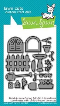 Lawn Fawn Craft Dies - Build-A-House Spring Add-On