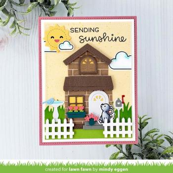 Lawn Fawn Craft Dies - Build-A-House Spring Add-On