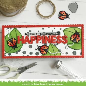 Lawn Fawn Craft Dies - Ladybug and Leaf