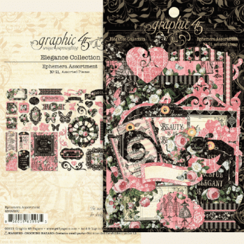 Graphic 45 "Elegance" Chipboard - Sticker