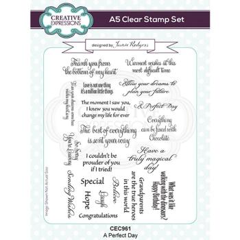 Creative Expressions - Clear stamp set Ein perfekter Tag