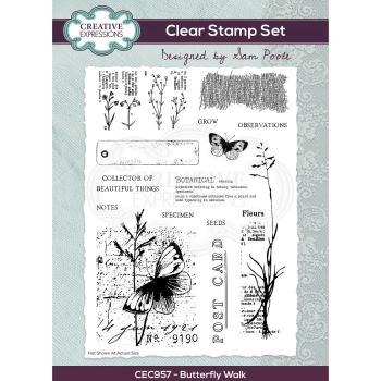 Creative Expressions - Clear stamp set Schmetterling Spaziergang