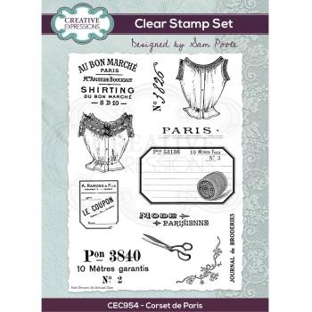 Creative Expressions - Clear stamp set Corset de Paris A5