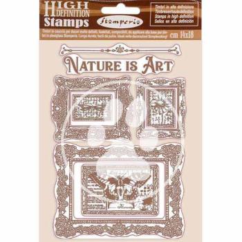 Stamperia Stempel "Nature is Art Frames" Natural Rubber Stamp - (Naturkautschukstempel)