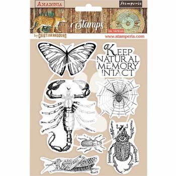Stamperia Stempel "Amazonia Butterfly" Natural Rubber Stamp - (Naturkautschukstempel)