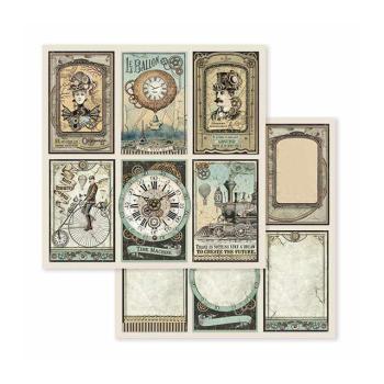 Stamperia "Voyages Fantastiques" 8x8" Paper Pack - Cardstock