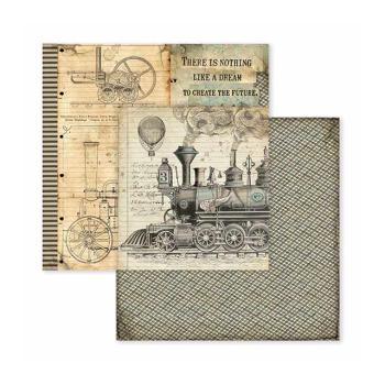 Stamperia "Voyages Fantastiques" 8x8" Paper Pack - Cardstock