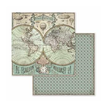 Stamperia "Voyages Fantastiques" 8x8" Paper Pack - Cardstock