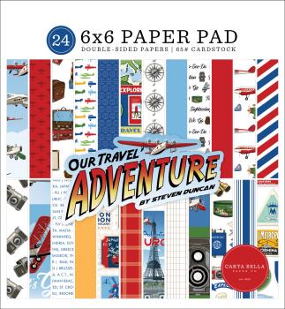 Carta Bella "Our Travel Adventure" 6x6" Paper Pad