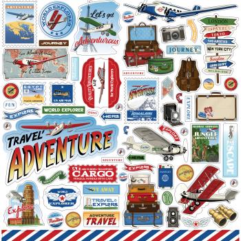 Carta Bella "Our Travel Adventure" 12x12" Element Stickers