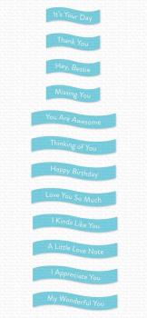 My Favorite Things Stempelset "Banner Day Sentiments" Clear Stamp Set