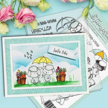 Polkadoodles Stempel "Spring Showers" Clear Stamp-Set