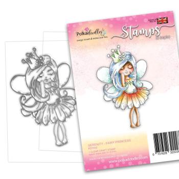 Polkadoodles Stempel "Serenity Fairy Princess" Clear Stamp-Set