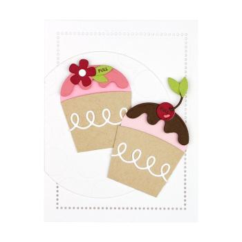 Spellbinders Die "Party Cupcake Pocket Etched" Stanzschablone