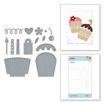 Spellbinders Die "Party Cupcake Pocket Etched" Stanzschablone