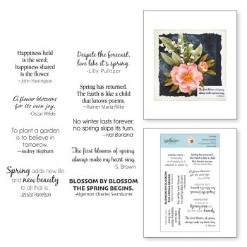 Spellbinders Stempelset "Spring Quotes"